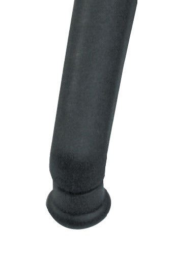 LOTZ Drehhocker mit Bodengleitern – PU-Schaum blau, Sitzhöhe 490–680 mm