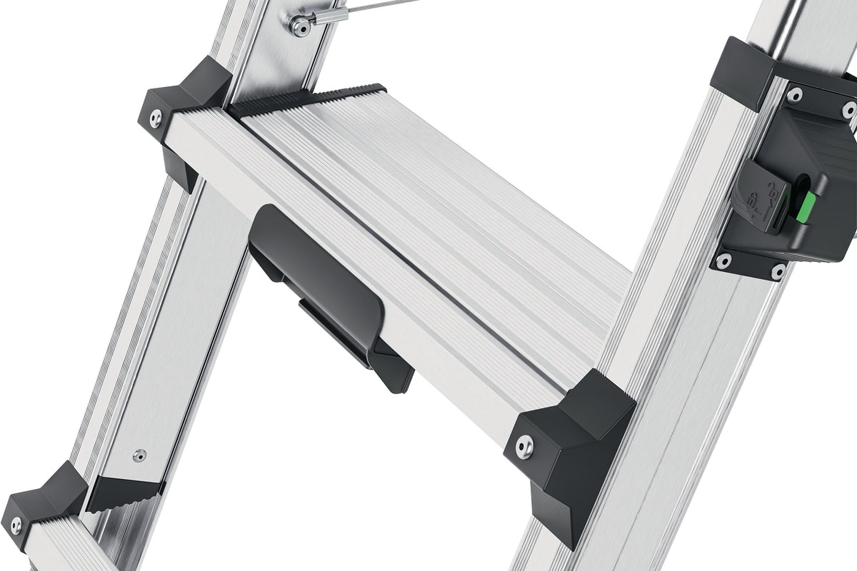 HAILO Stufenstehleiter DTL100 2x4-2x6 Stufen Aluminium teleskopierbar