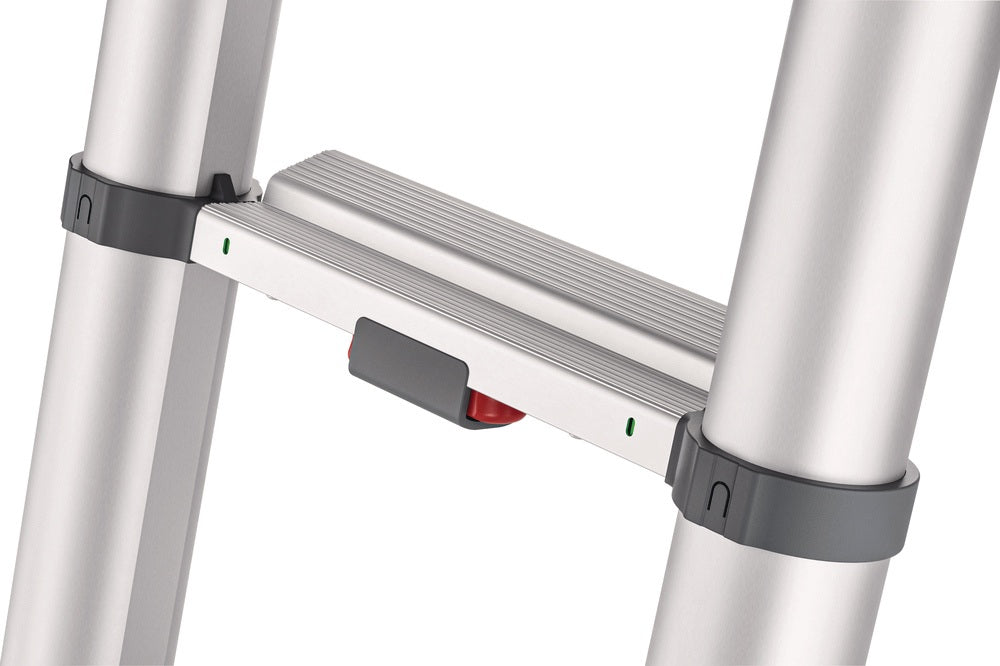 HAILO Teleskop-Anlegeleiter T100 Alu 9 Stufen bis 150 kg – ausziehbar & platzsparend