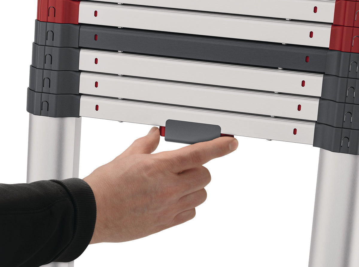 HAILO Teleskop-Anlegeleiter T100 Alu 9 Stufen bis 150 kg – ausziehbar & platzsparend