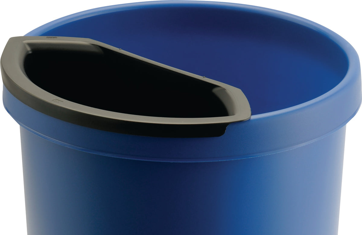 HELIT Abfalleinsatz Kunststoff schwarz 2 Liter – 5er-Pack für Papierkörbe