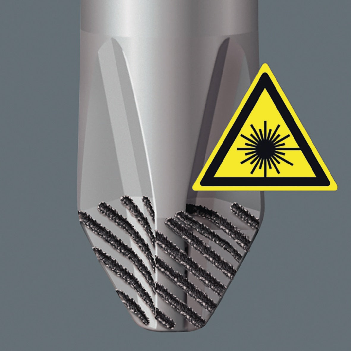 WERA Schraubendreher 355 PZ PZD 0 mit 2K-Kraftform-Griff und Rundklinge, 60 mm