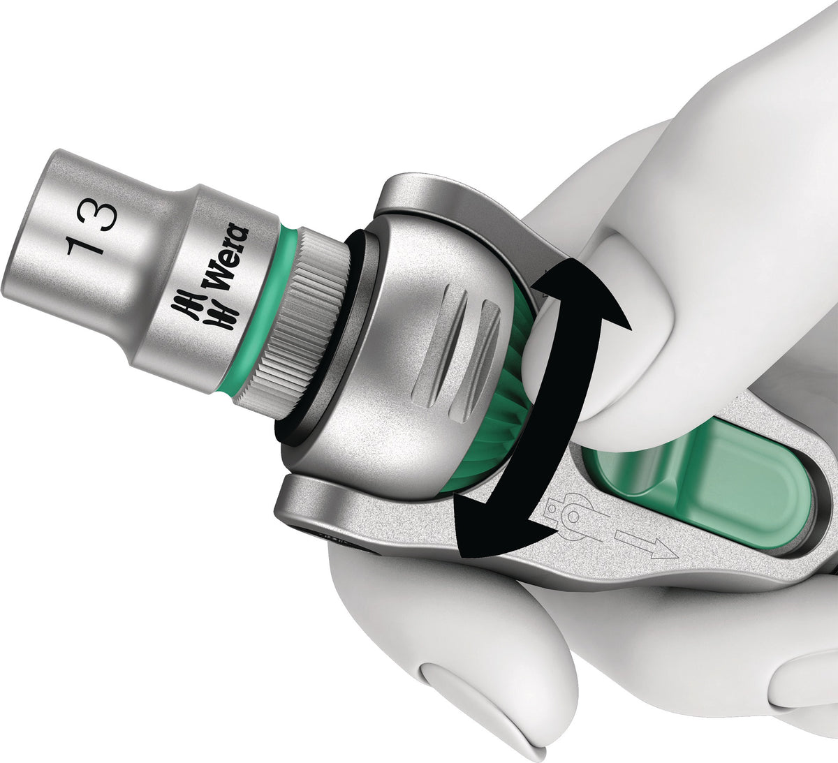 WERA Steckschlüsselsatz 8100 SA 6, 28-teilig, 1/4 Zoll, SW 5-13 mm, 72 Zähne