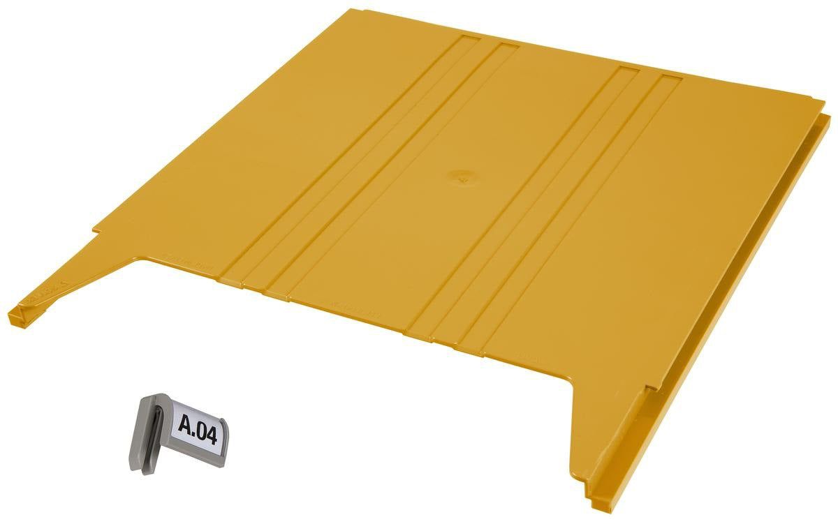 EICHNER Wandsortierer FLAT Grundmodul hellgrau 240x58x392 mm – Modularer Prospekthalter