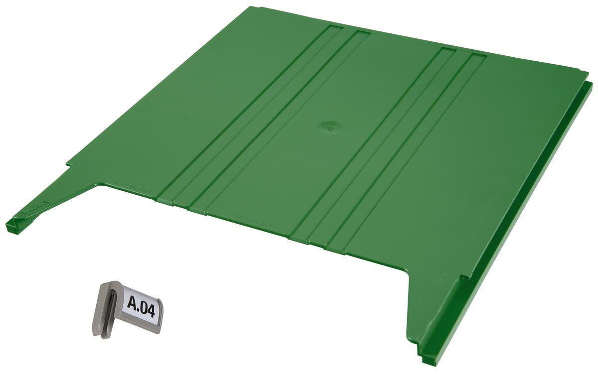 EICHNER Wandsortierer FLAT Grundmodul hellgrau 240x58x392 mm – Modularer Prospekthalter