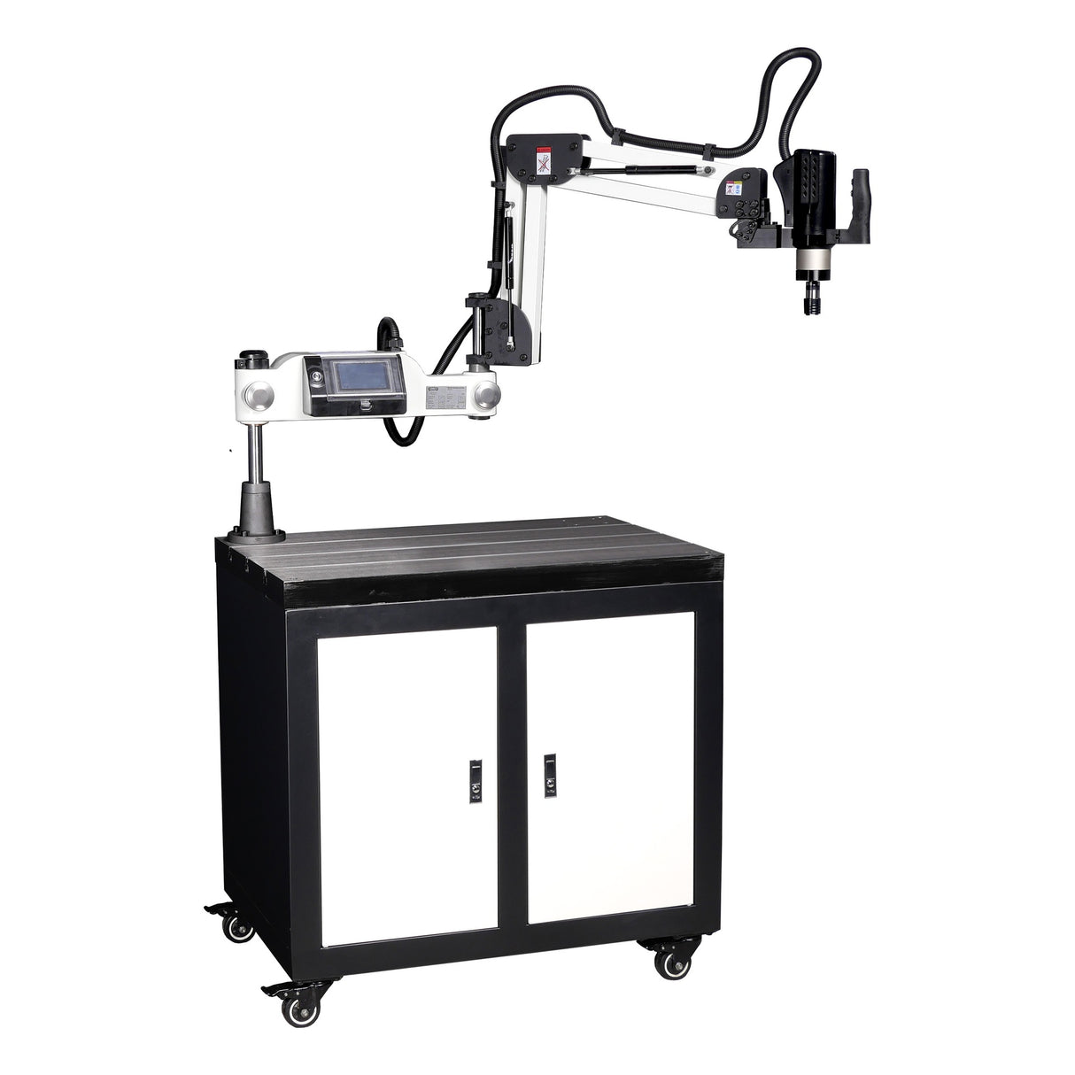Cowley Elektrische Gewindeschneidmaschine mit ausziehbarem Arm – M3-M16, 1500mm Arbeitsradius, HD-Touchscreen & Servomotor - TME16T