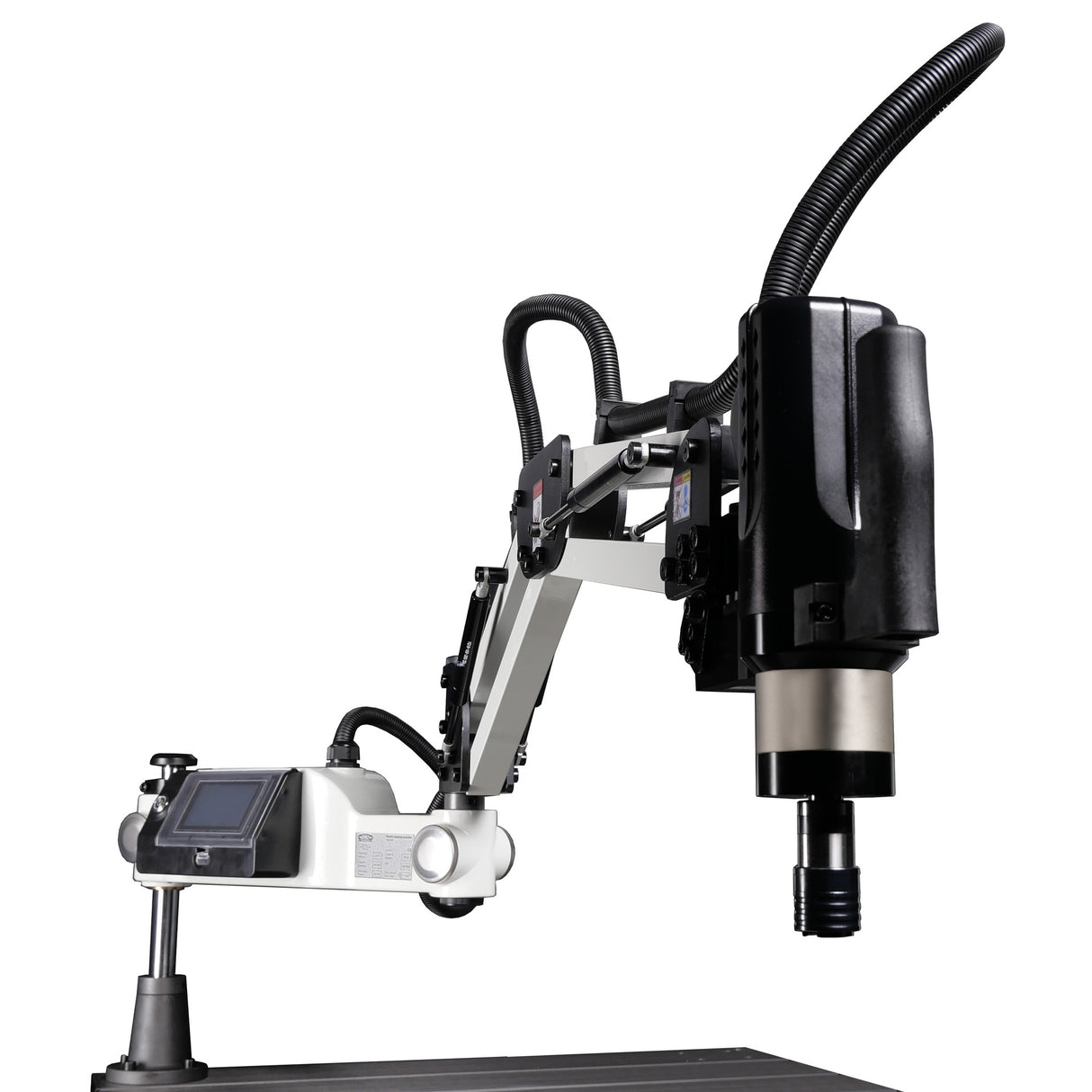 Cowley Elektrische Gewindeschneidmaschine mit ausziehbarem Arm – M3-M16, 1500mm Arbeitsradius, HD-Touchscreen & Servomotor - TME16T