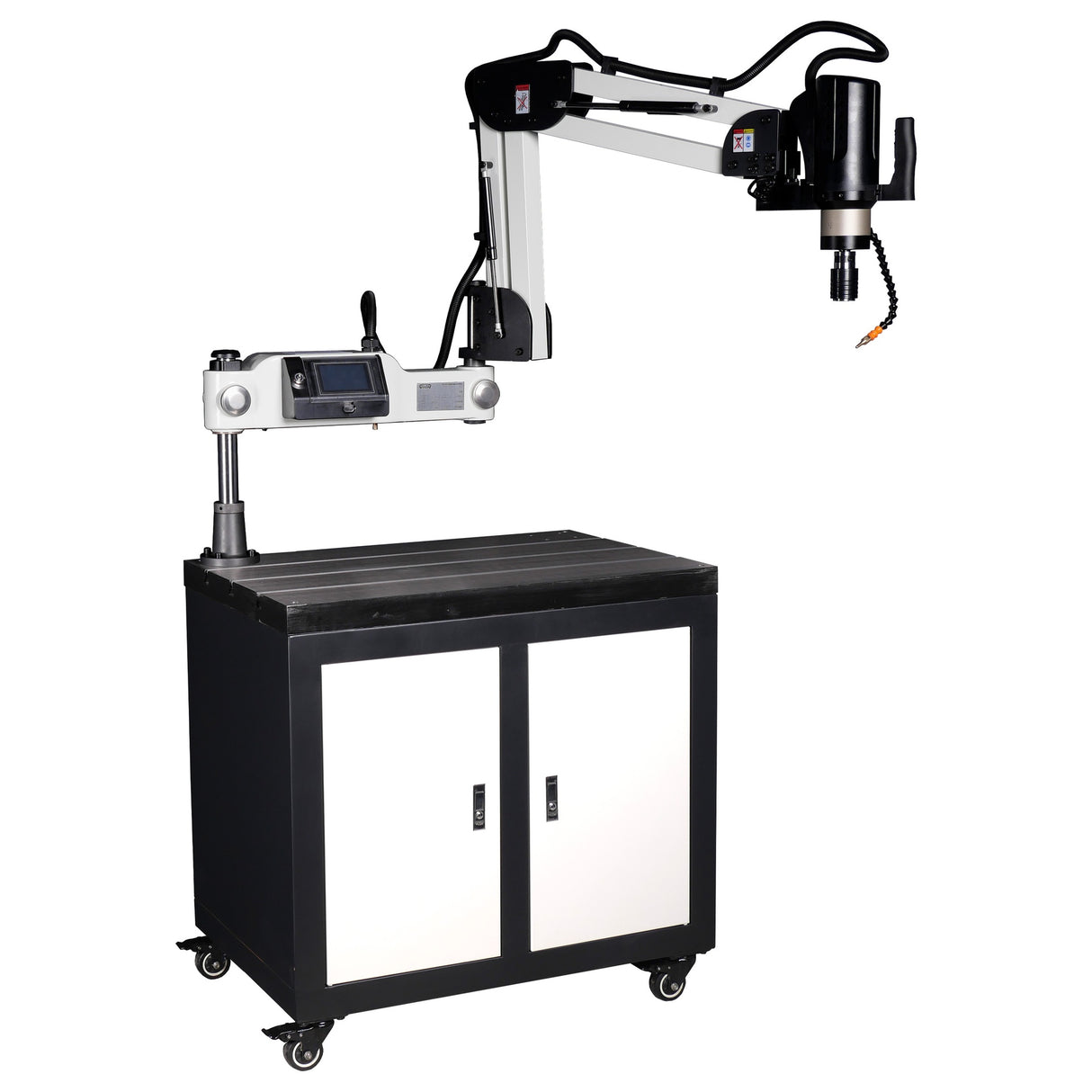 Cowley Elektrische Gewindeschneidmaschine mit ausziehbarem Arm – M6-M36, 1700 mm Arbeitsradius, HD-Touchscreen & Servomotor - TME36T