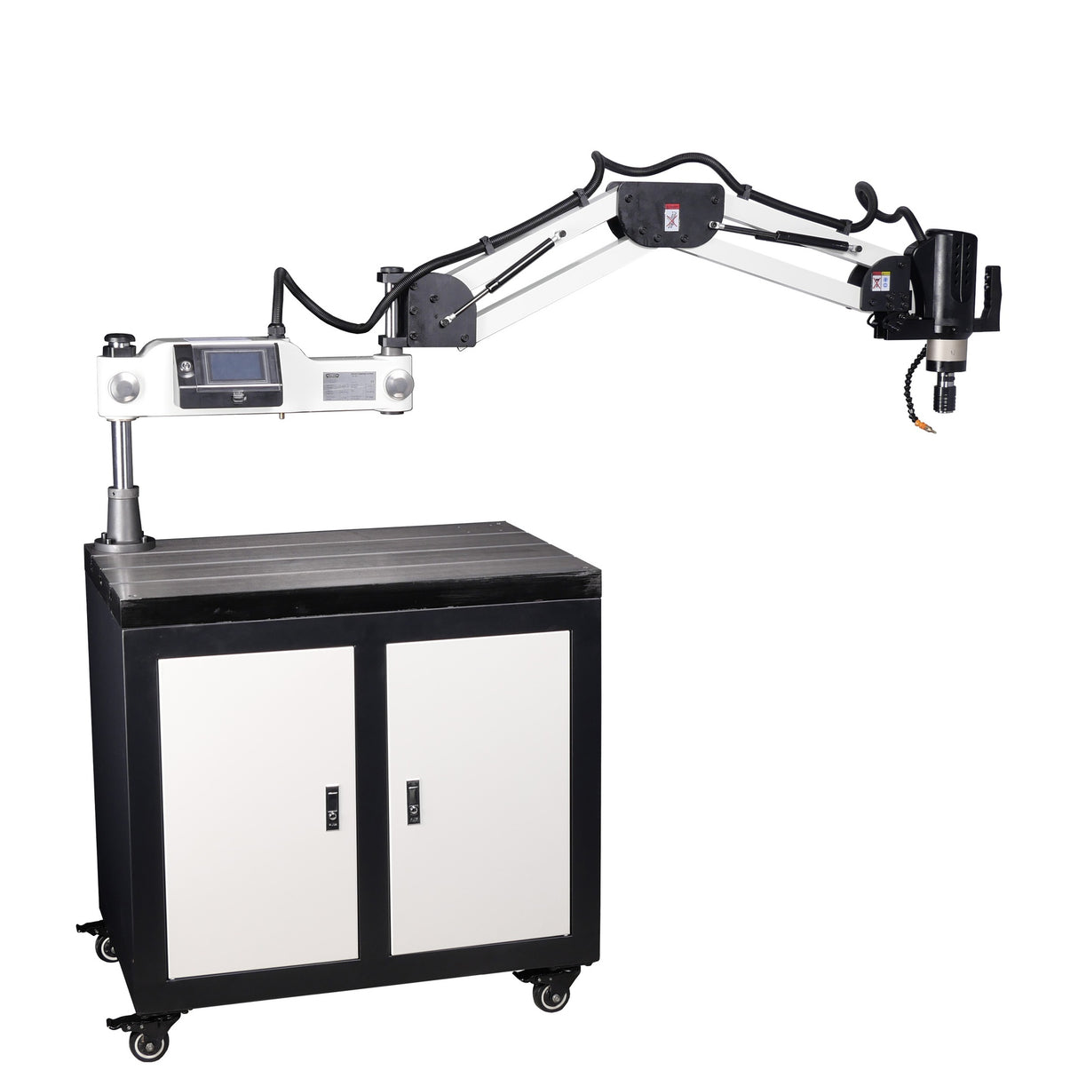 Cowley Elektrische Gewindeschneidmaschine mit ausziehbarem Arm – M6-M36, 1700 mm Arbeitsradius, HD-Touchscreen & Servomotor - TME36T