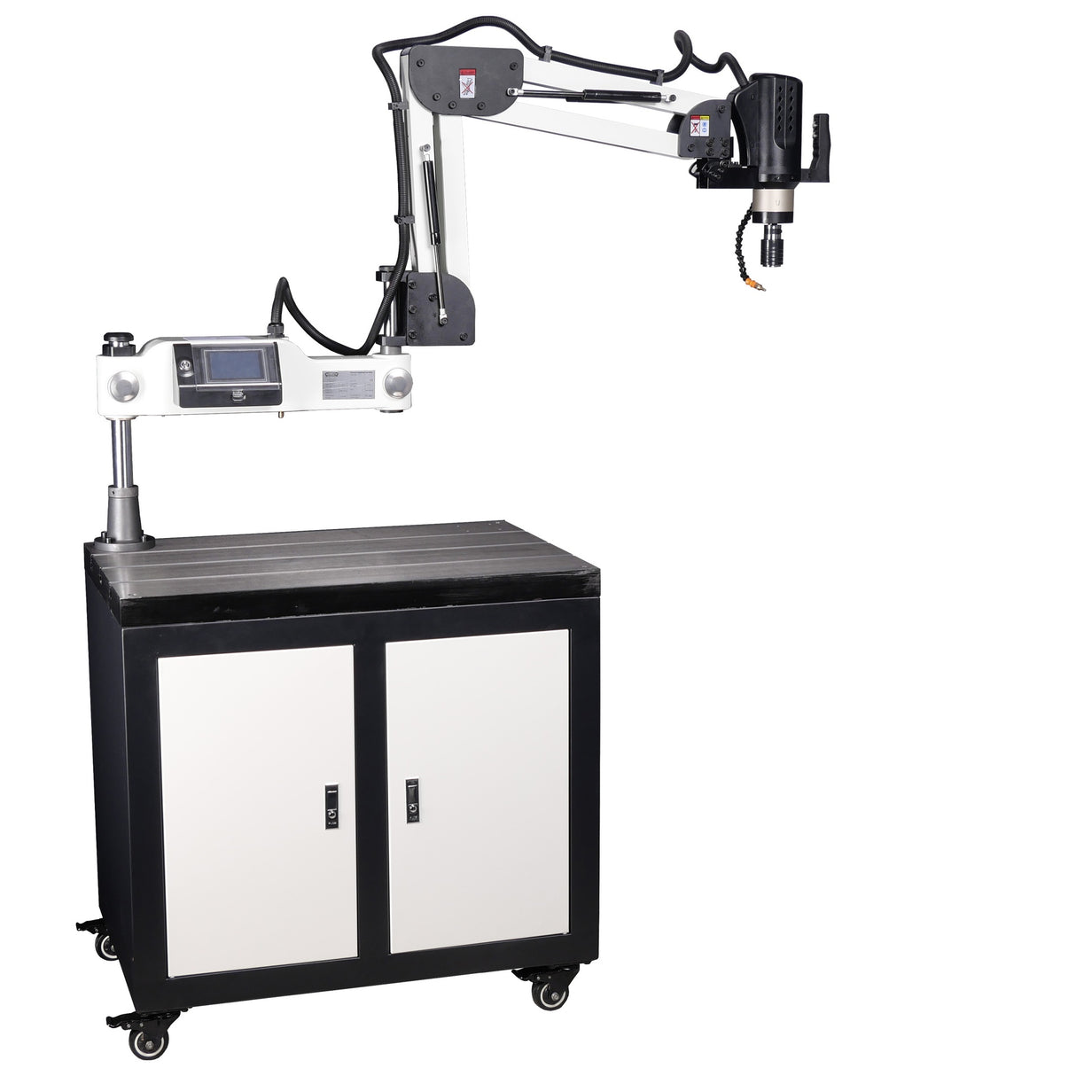 Cowley Elektrische Gewindeschneidmaschine mit ausziehbarem Arm – M6-M36, 1700 mm Arbeitsradius, HD-Touchscreen & Servomotor - TME36T