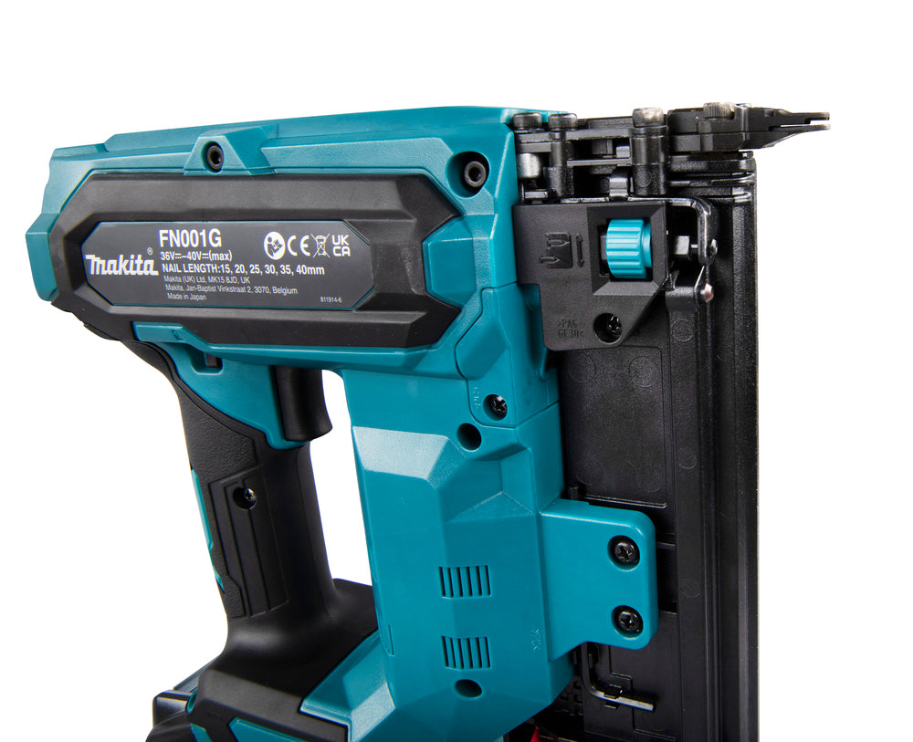 Makita Akku-Stauchkopfnagler – 40V max., 15–40 mm, 18Ga - FN001GZ