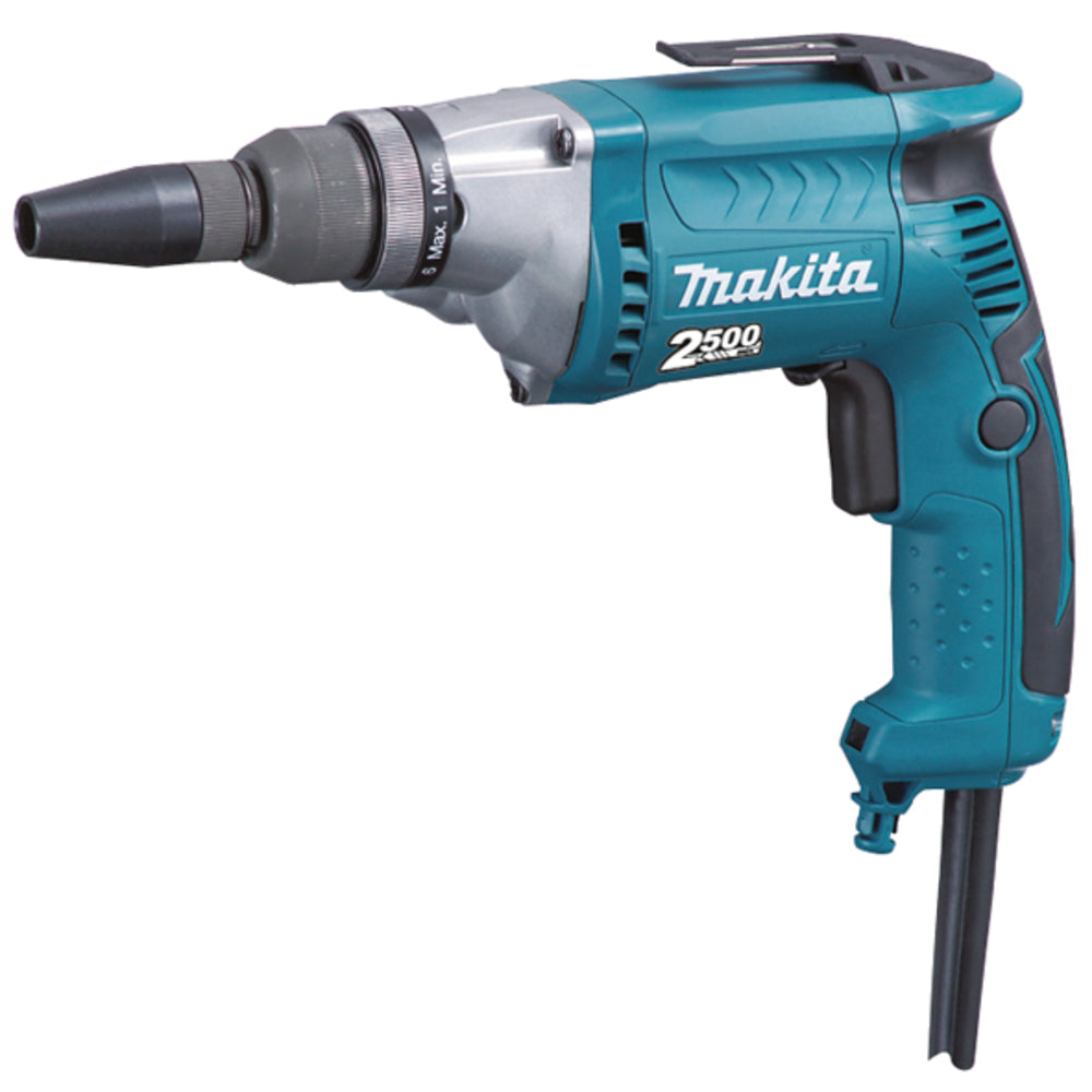 Makita Schnellbauschrauber – 6-stufiges Drehmoment, LED-Licht & präzise Tiefeneinstellung - FS2700