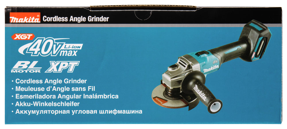 Makita Akku-Winkelschleifer – 40V max., Solo (ohne Akku & Ladegerät) - GA005GZ