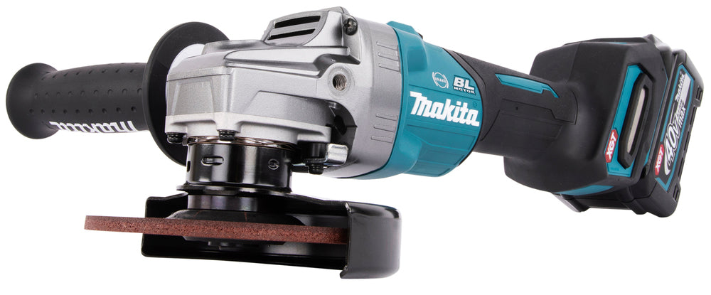 Makita Akku-Winkelschleifer – 40V max., inkl. MAKPAC, Ladegerät & 2x 4,0 Ah Akkus - GA005GM201