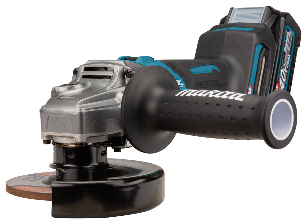 Makita Akku-Winkelschleifer – 40V max., inkl. MAKPAC, Ladegerät & 2x 4,0 Ah Akkus - GA008GM201
