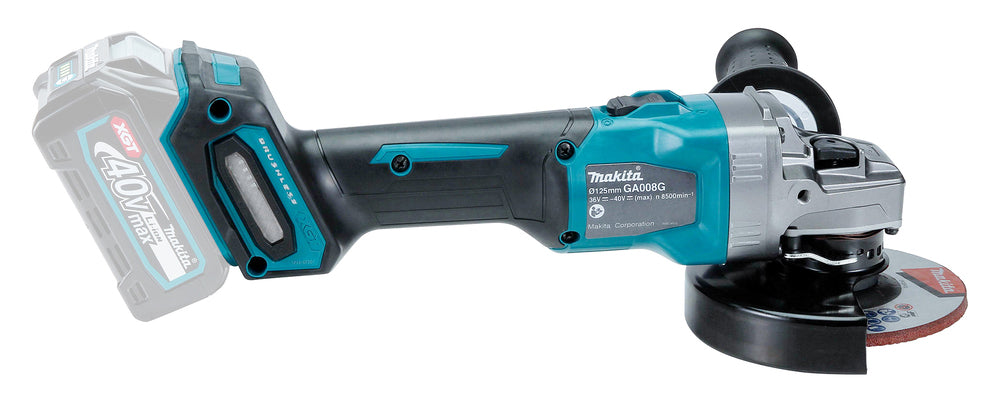 Makita Akku-Winkelschleifer – 40V max., Solo (ohne Akku & Ladegerät) - GA008GZ