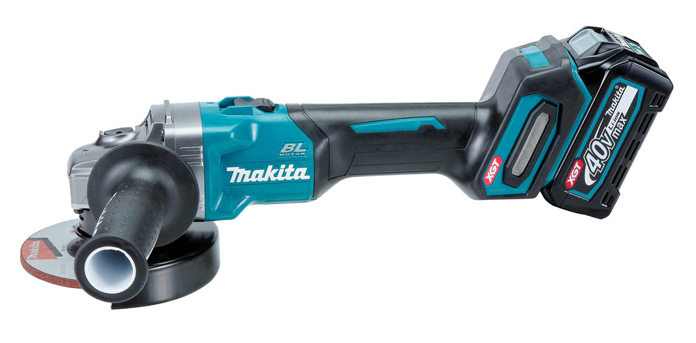 Makita Akku-Winkelschleifer – 40V max., inkl. MAKPAC, Ladegerät & 2x 4,0 Ah Akkus - GA008GM201