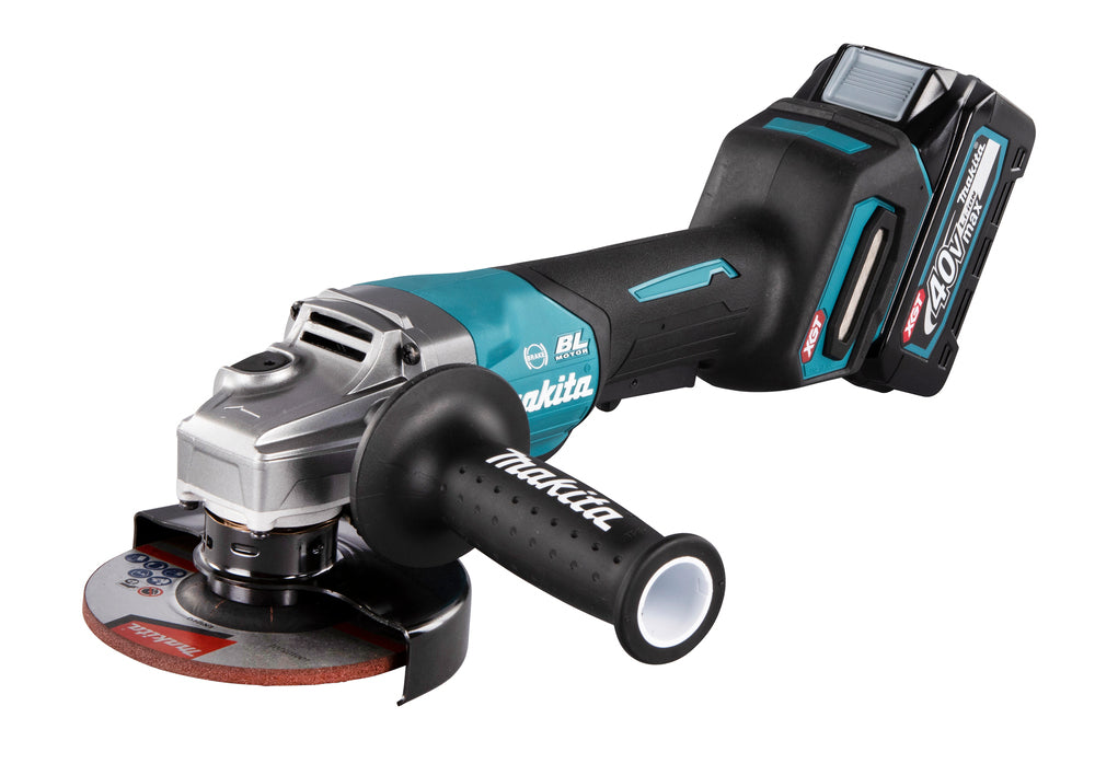 Makita Akku-Winkelschleifer – 40V max., inkl. MAKPAC, Ladegerät & 2x 4,0 Ah Akkus - GA013GM201
