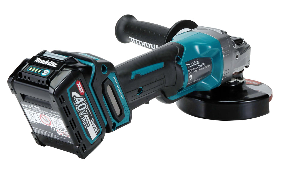Makita Akku-Winkelschleifer – 40V max., inkl. MAKPAC, Ladegerät & 2x 4,0 Ah Akkus - GA013GM201