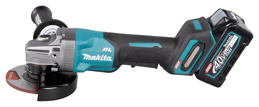 Makita Akku-Winkelschleifer – 40V max., inkl. MAKPAC, Ladegerät & 2x 4,0 Ah Akku - GA016GM201
