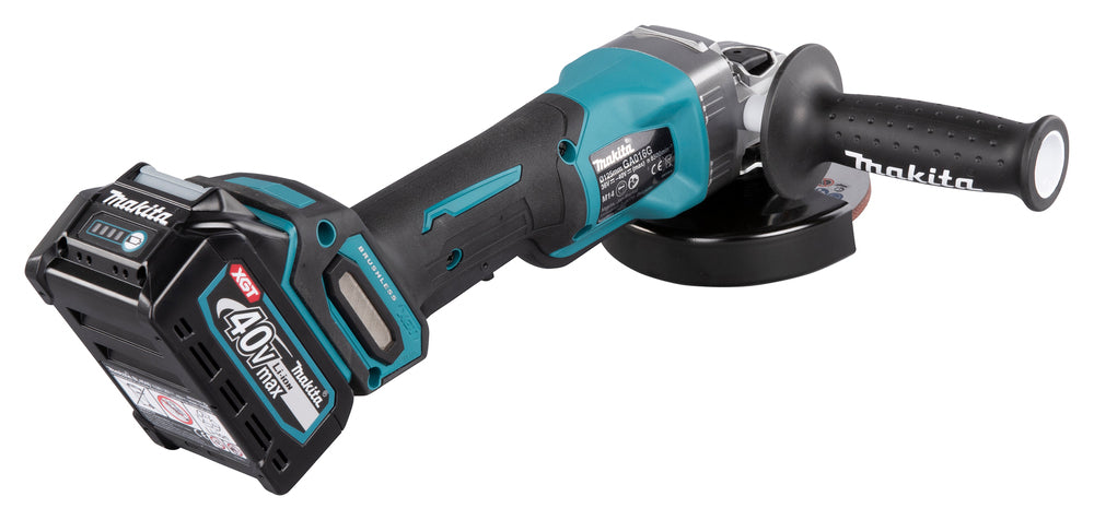 Makita Akku-Winkelschleifer – 40V max., inkl. MAKPAC, Ladegerät & 2x 4,0 Ah Akku - GA016GM201