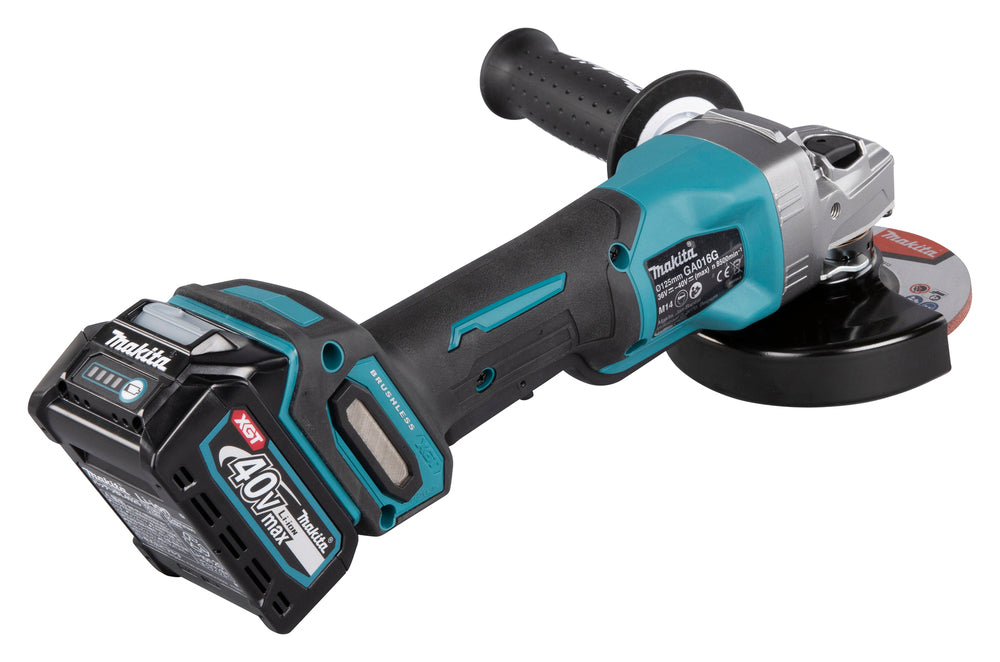 Makita Akku-Winkelschleifer – 40V max., inkl. MAKPAC, Ladegerät & 2x 4,0 Ah Akku - GA016GM201