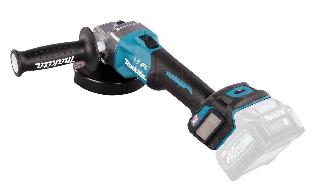 Makita Akku-Winkelschleifer – 40V max., ohne Akku & Ladegerät, mit AFT & AWS - GA023GZ