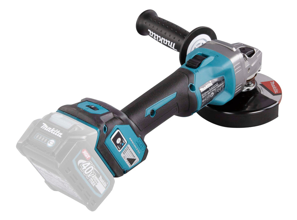 Makita Akku-Winkelschleifer – 40V max., ohne Akku & Ladegerät, mit AFT & AWS - GA023GZ