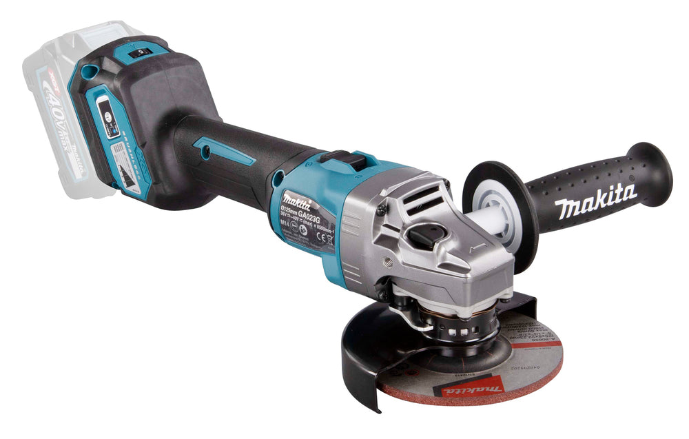 Makita Akku-Winkelschleifer – 40V max., ohne Akku & Ladegerät, mit AFT & AWS - GA023GZ
