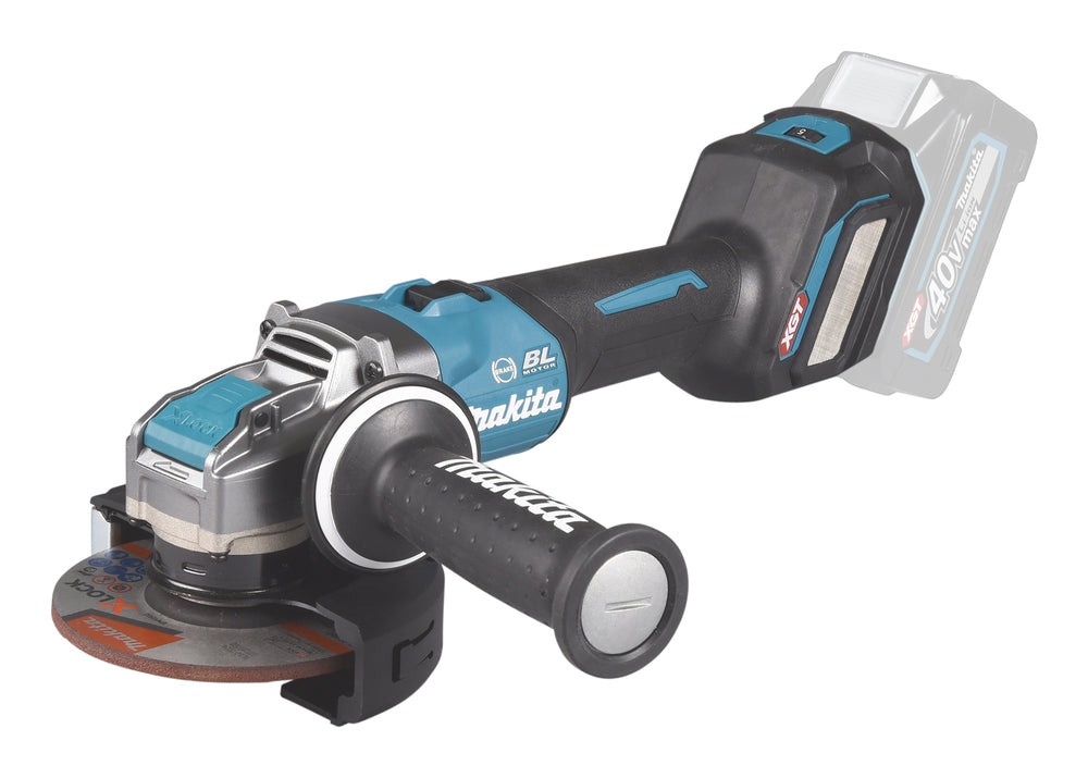 Makita Akku-Winkelschleifer – 40V max., 125 mm Scheiben, mit X-LOCK, AFT & AWS - GA041GZ