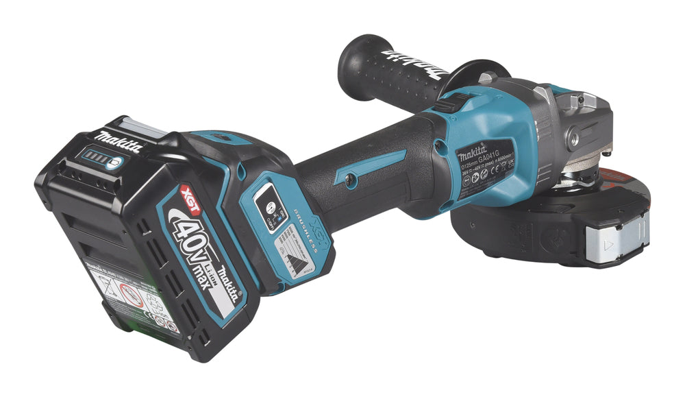 Makita Akku-Winkelschleifer – 40V max., 125 mm Scheiben, mit X-LOCK, AFT & AWS - GA041GM201