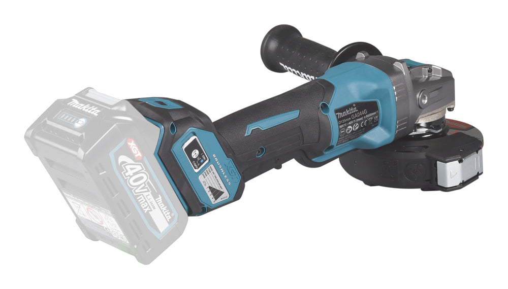 Makita Akku-Winkelschleifer – 40V max., 125 mm Scheiben, mit X-LOCK, AFT & AWS - GA044GZ