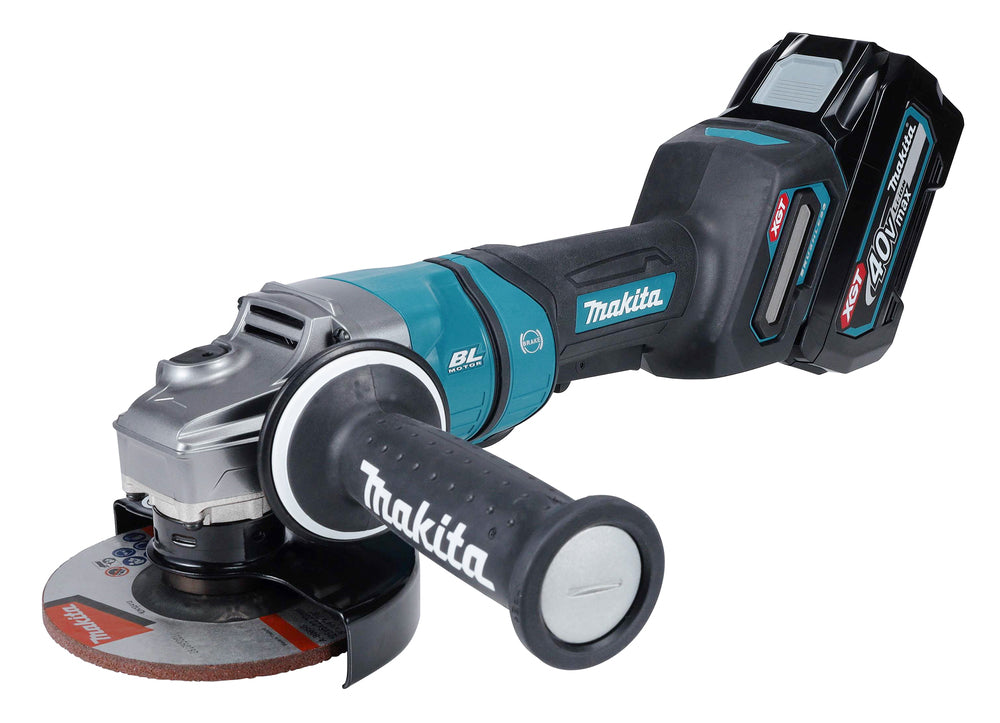 Makita Akku-Winkelschleifer – 40V max., 125 mm Scheiben, mit AFT, XPT & Motorbremse - GA050GM201