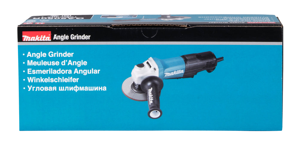 Makita Winkelschleifer – 1.300 W, 125 mm Scheiben, mit Paddelschalter & Anti-Restart - GA5050R