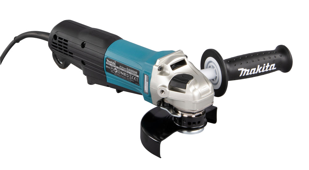 Makita Winkelschleifer – 1.300 W, 125 mm Scheiben, mit Paddelschalter & Anti-Restart - GA5050R