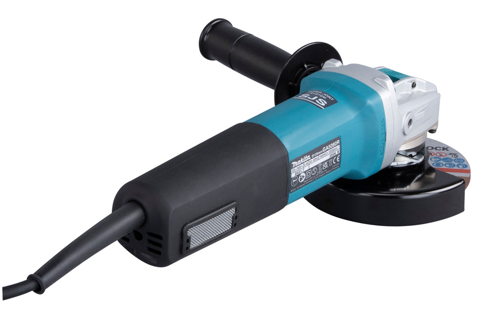 Makita Winkelschleifer – 1.400 W, 125 mm Scheiben, mit X-LOCK & SJS - GA5080RX02