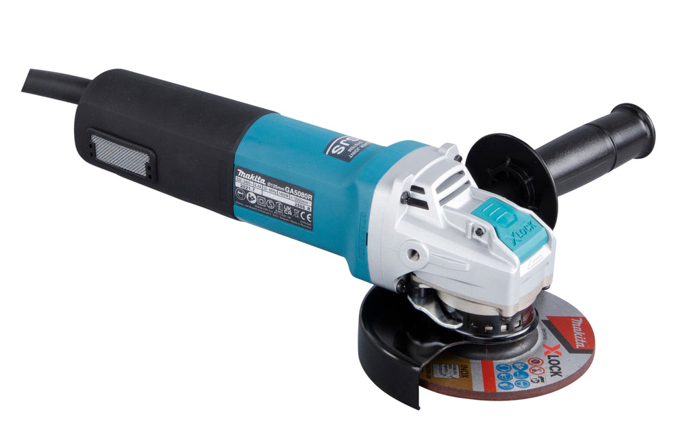 Makita Winkelschleifer – 1.400 W, 125 mm Scheiben, mit X-LOCK & SJS - GA5080RX02
