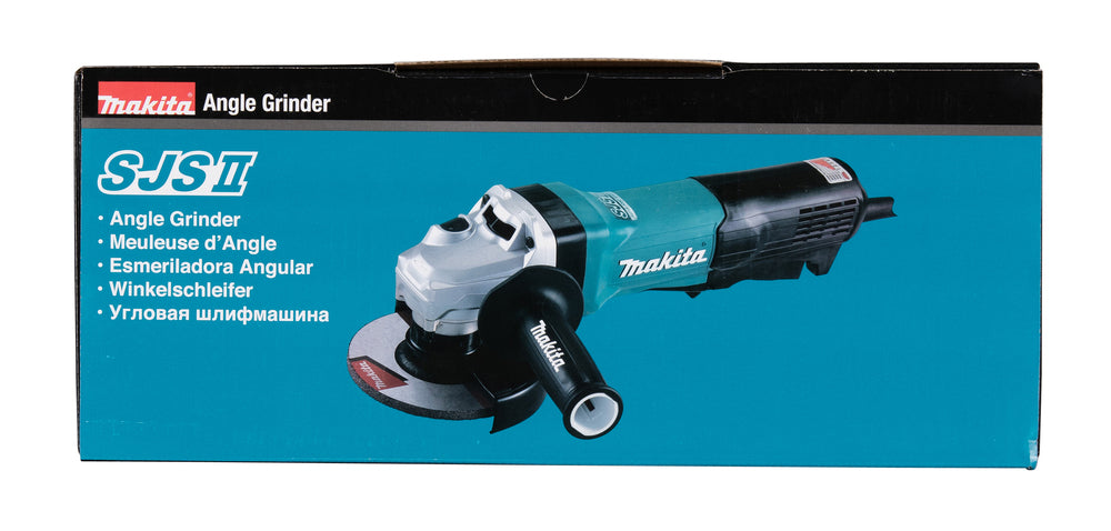 Makita Winkelschleifer – 1.900 W, 125 mm Scheiben, mit SJS II, AFT & Motorbremse - GA5093X01