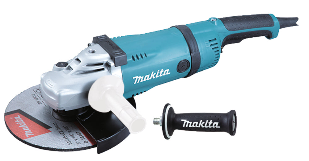Makita Winkelschleifer – 2.400 W, 230 mm Scheiben, mit AVT, Superflansch & Wiederanlaufschutz - GA9030RF01