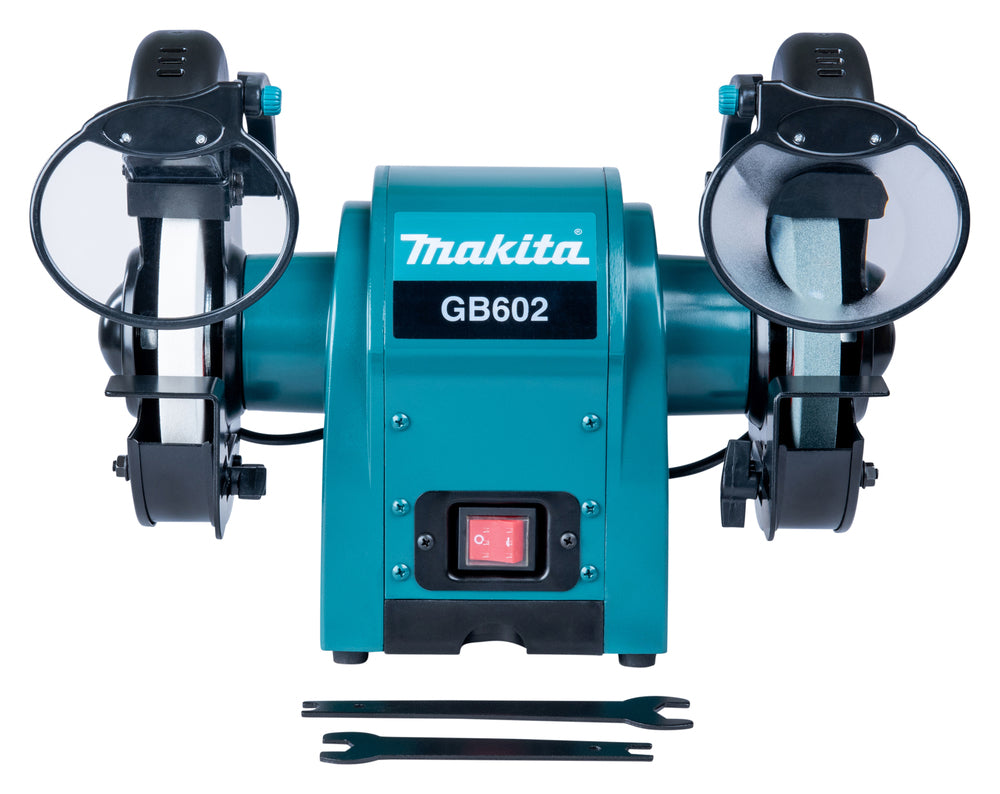 Makita Doppelschleifbock – 250 W, 150 mm Scheiben, leise & vibrationsarm - GB602