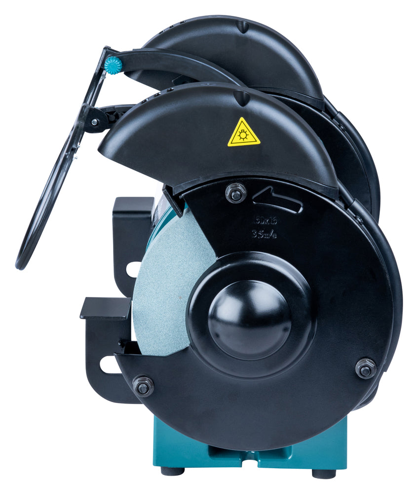 Makita Doppelschleifbock – 250 W, 150 mm Scheiben, leise & vibrationsarm - GB602