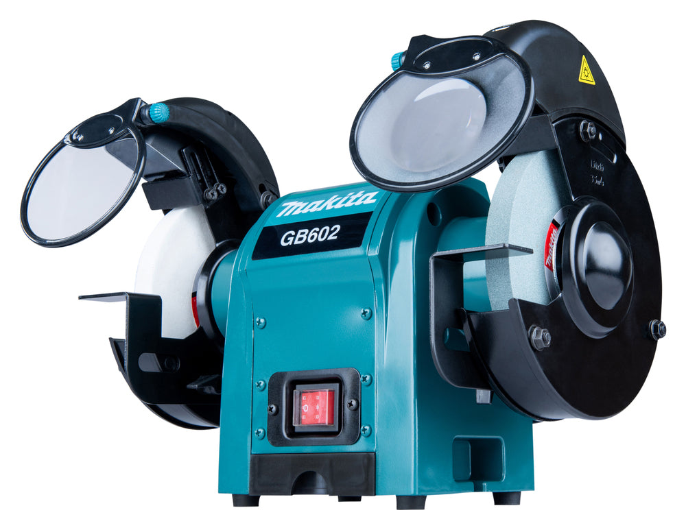 Makita Doppelschleifbock – 250 W, 150 mm Scheiben, leise & vibrationsarm - GB602