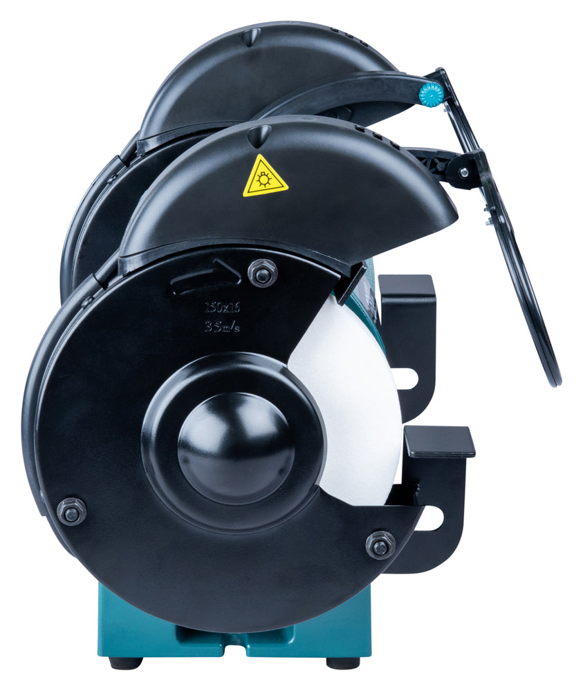 Makita Doppelschleifbock – 250 W, 150 mm Scheiben, leise & vibrationsarm - GB602