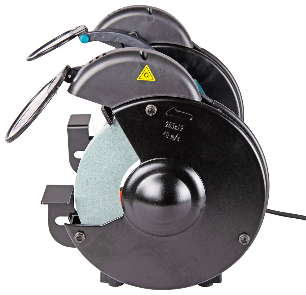 Makita Doppelschleifbock – 550 W, 205 mm Scheiben, leise & vibrationsarm - GB801