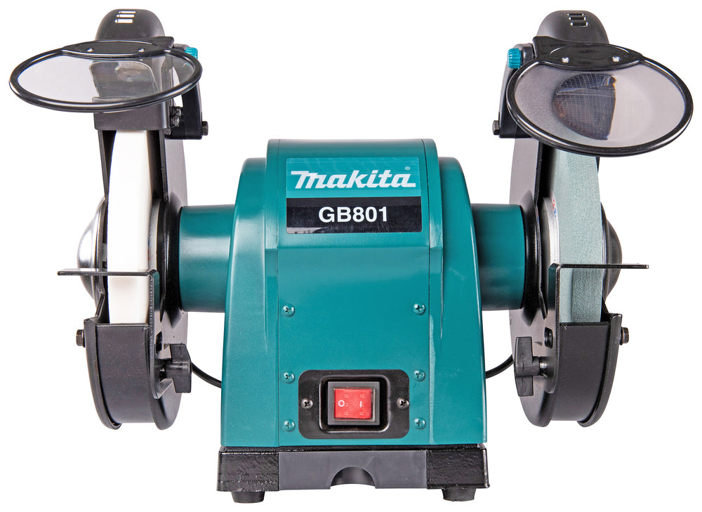 Makita Doppelschleifbock – 550 W, 205 mm Scheiben, leise & vibrationsarm - GB801