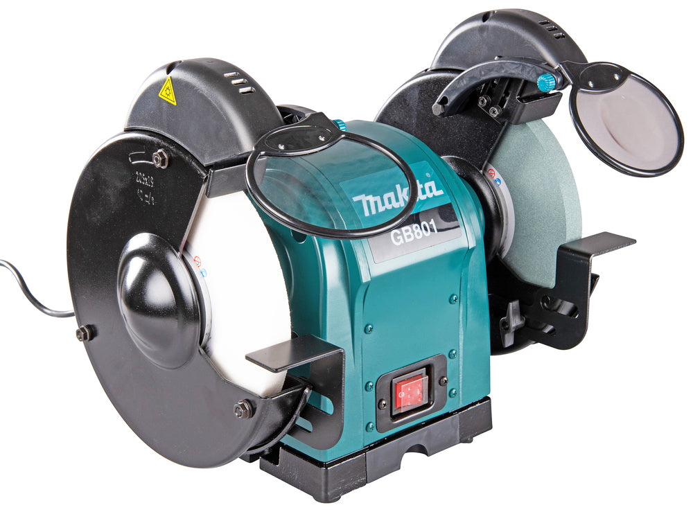 Makita Doppelschleifbock – 550 W, 205 mm Scheiben, leise & vibrationsarm - GB801