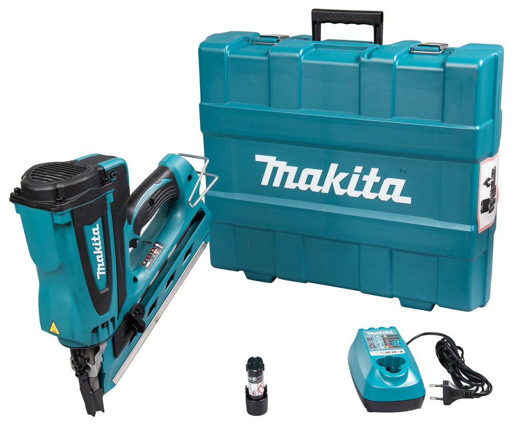 Makita Akku-Gasnagler 7,2V – 34° Clipped Head, bis 90 mm, ohne Kompressor - GN900SE