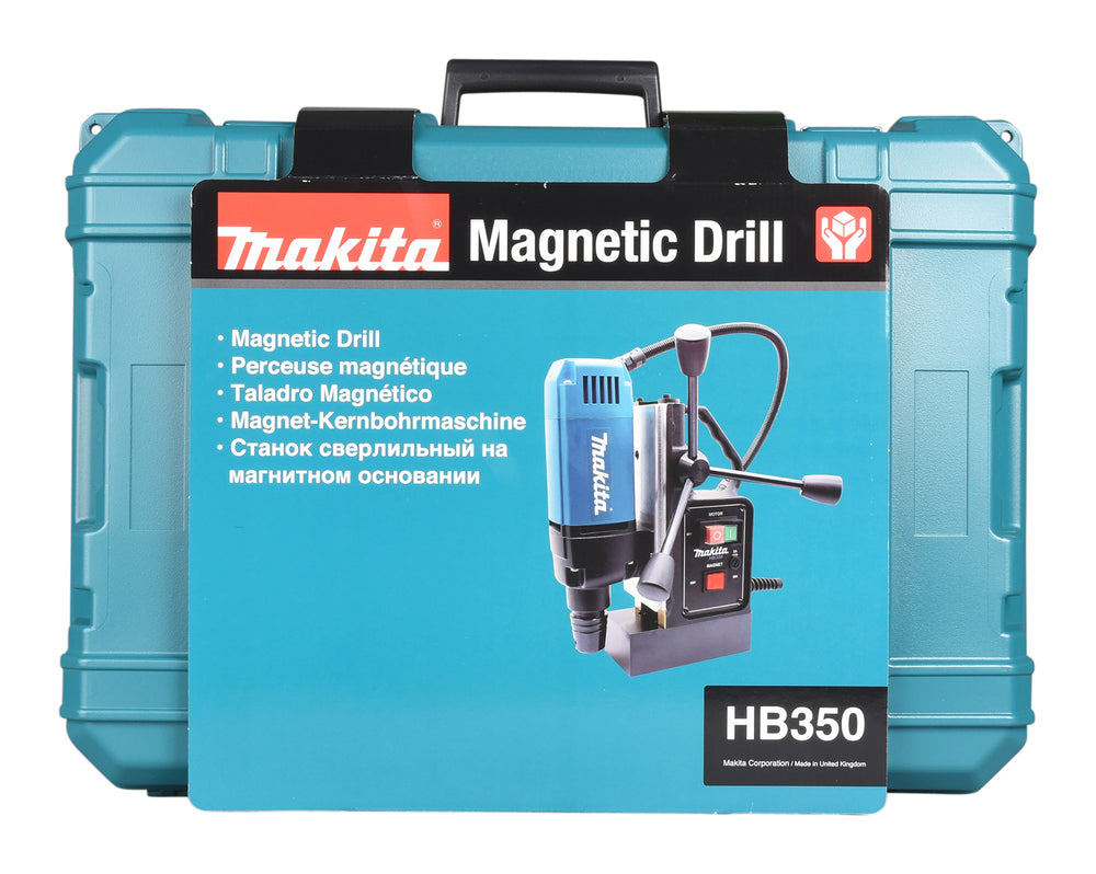 Makita Magnet-Kernbohrmaschine – mit Weldon-Aufnahme, Öltank & Magnetfuß - HB350