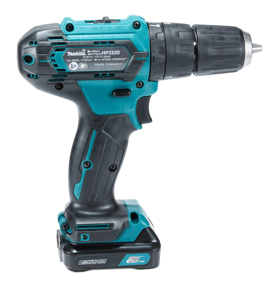 Makita Akku-Schlagbohrschrauber – 18V, kompakt & mit umfangreichem Zubehörset - HP333DSAX1