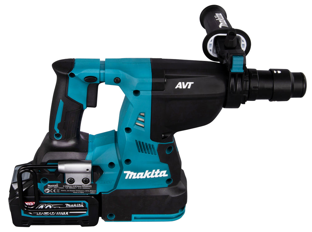 Makita Akku-Kombihammer SDS-MAX – 40V max., inkl. 2x 4,0 Ah Akkus, Ladegerät & MAKPAC - HR004GM201